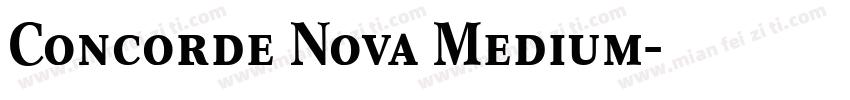 Concorde Nova Medium字体转换